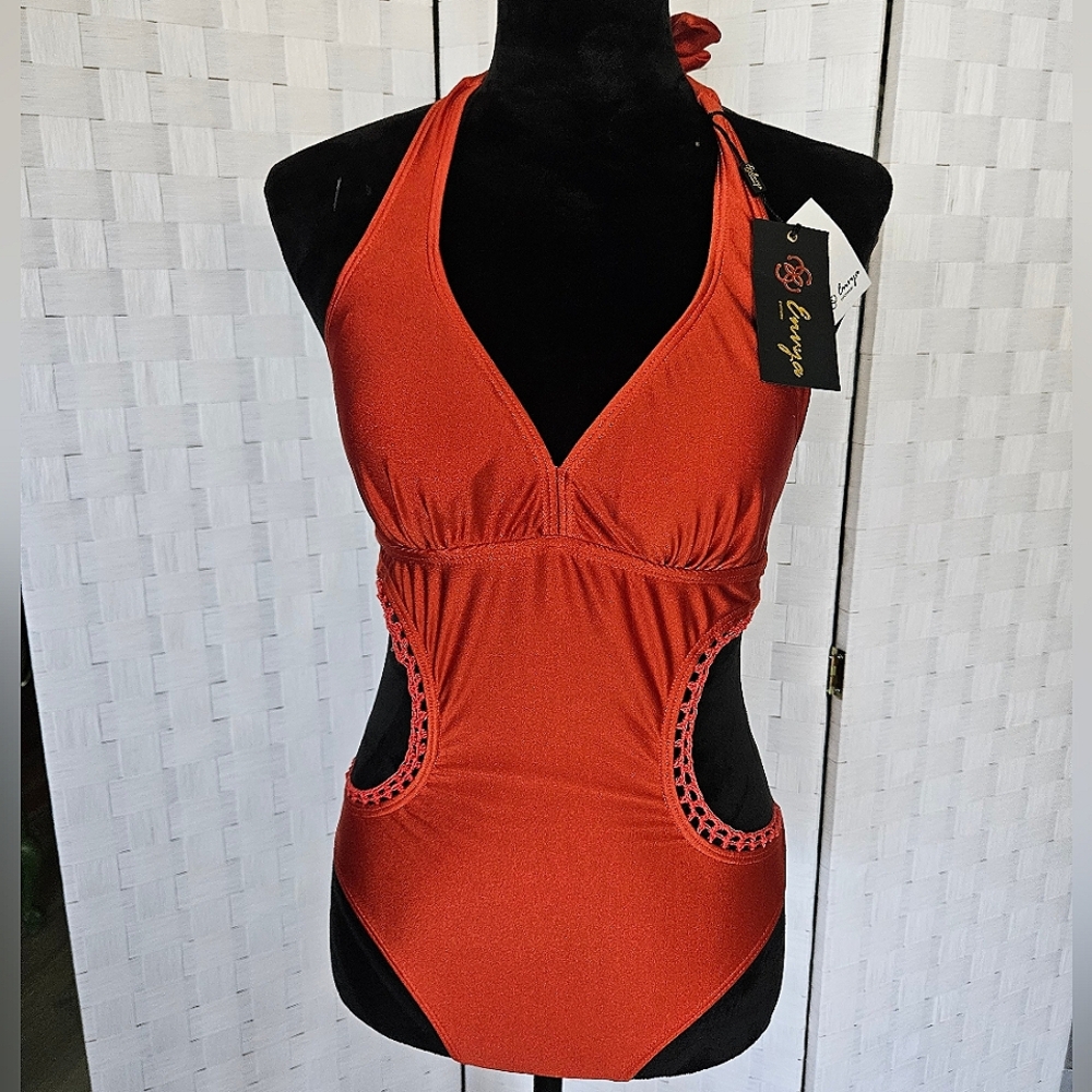 Rust One Piece Swimsuit